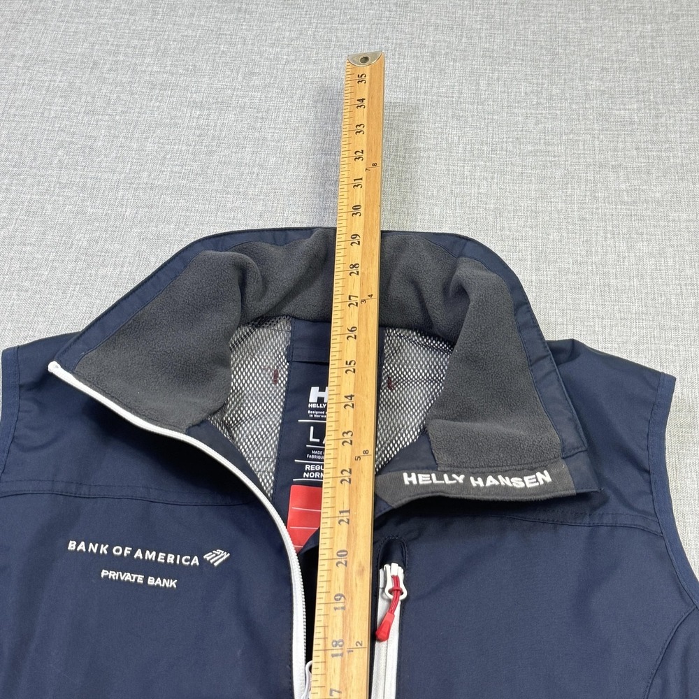 Helly Hansen Vest Womens Large Blue Softshell Windbreaker Pockets Full Zip - Picture 8 of 10